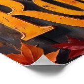 Poster Rythme patiné : Solo du lion (Coin)