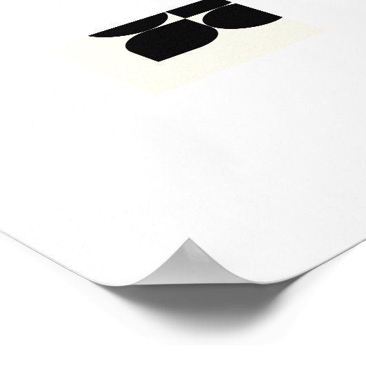 Poster Rythme Structuré : Art Mur Géométrique Du Milieu D (Coin)