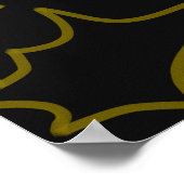 Poster Rythme Vibrant Abstrait (Coin)