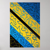 Poster Rythme Vibrant Abstrait (Devant)