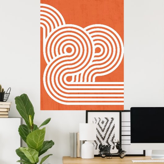 Poster Rythmes Abstraits (Bureau à domicile)