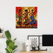 Poster Rythmes en Couleurs – Célébration de l'Histoire de (Bureau à domicile)
