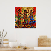 Poster Rythmes en Couleurs – Célébration de l'Histoire de (Cuisine)