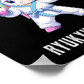 Poster Ryukyu Karate Unicorn - Karateka Japon (Coin)