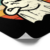 Poster s est boite feuille fantôme rétro halloween costum (Coin)