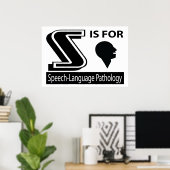 Poster S Est Pour La Pathologie De La Langue De La Parole (Bureau à domicile)