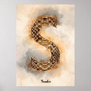 Poster S est pour serpent