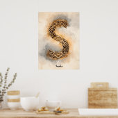 Poster S est pour serpent (Cuisine)