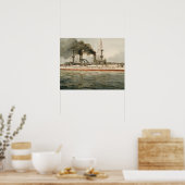 Poster S.M. Grands croiseurs 'Furst Bismarck' (Cuisine)