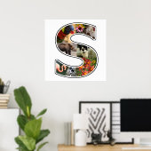 Poster S Monogramme Créez Votre Propre Collage Photo 8 Pe (Bureau à domicile)