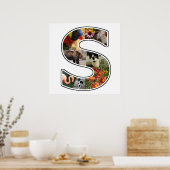 Poster S Monogramme Créez Votre Propre Collage Photo 8 Pe (Cuisine)