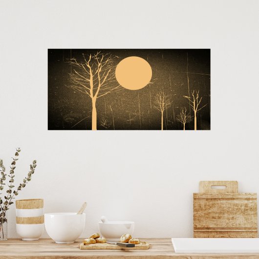 Poster 's nachts (Keuken)