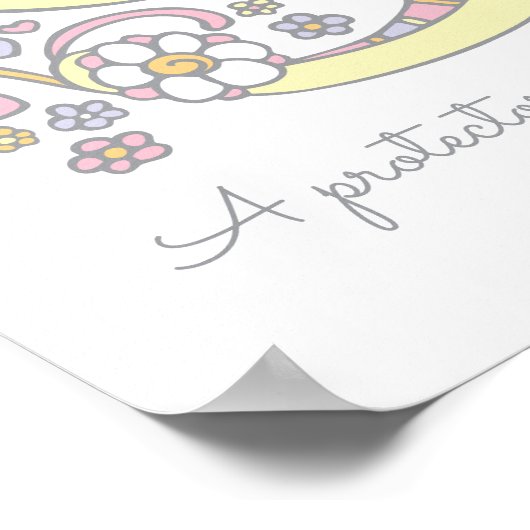 Poster S pour Sandy monogram lettre nom d'art signifiant (Coin)