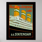 Poster s.s. Statendam (Devant)