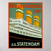 Poster s.s. Statendam (Devant)