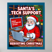 Poster s Santa Support Tech Rebooting Lover (Devant)