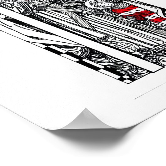 Poster S. Stephen de Hongrie avec S. Emeric (Coin)