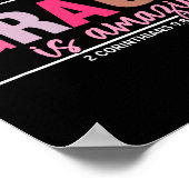Poster Sa grâce est incroyable - 2 Corinthiens 9_8 (Coin)
