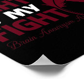 Poster Sa Lutte Est Ma Fête De Lutte Contre L'Anévrisme D (Coin)