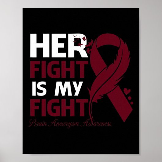 Poster Sa Lutte Est Ma Fête De Lutte Contre L'Anévrisme D (Devant)