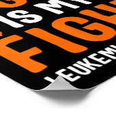 Poster Sa Lutte Est Ma Lutte Contre La Leucémie (Coin)