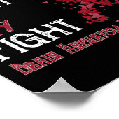 Poster Sa Lutte Est Ma Lutte Contre L'Anévrisme Du Cervea (Coin)