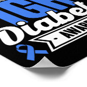 Poster Sa Lutte Est Ma Lutte Contre Le Diabète (Coin)