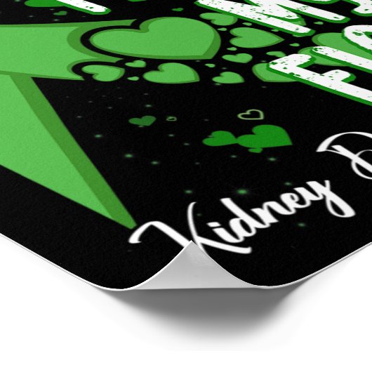 Poster Sa Lutte Est Ma Lutte Contre Le Ruban Vert Maladie (Coin)