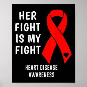 Poster Sa Lutte Est Ma Lutte Maladie Cardiaque Sensibilis
