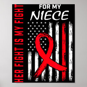 Poster Sa lutte est ma lutte Nièce Sensibilisation à la m