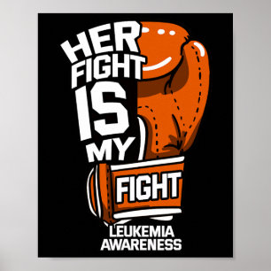 Poster Sa lutte est ma lutte Sensibilisation à la leucémi