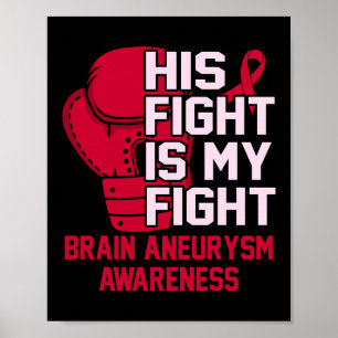 Poster Sa Lutte Est Mon Cerveau Combattre Aneurysme Sensi