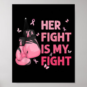 Poster Sa Lutte Est Mon Combat Contre Le Cancer Du Sein S