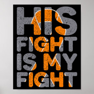 Poster Sa Lutte Est Mon Combat Sclérose Multiples Soutien