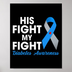 Poster Sa Lutte Est Mon Type De Combat 1 TD1 Diabetes Awa