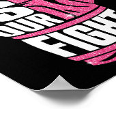 Poster Sa Lutte Est Notre Boîte De Sensibilisation Au Can (Coin)