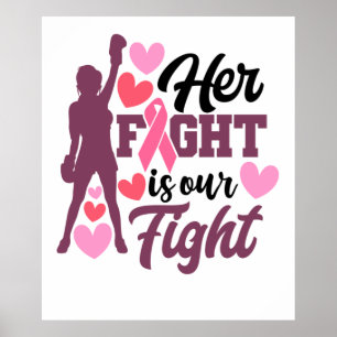Poster Sa Lutte Est Notre Lutte Contre Le Cancer Du Sein