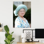 Poster Sa Majesté la reine Elizabeth, la reine mère (Bureau à domicile)