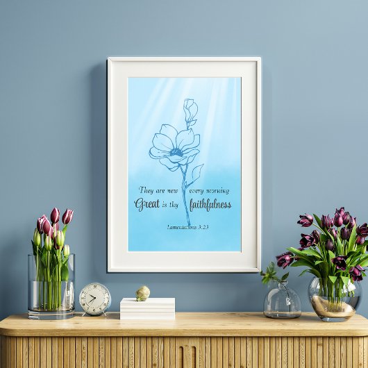 Poster Sa miséricorde est nouvelle chaque matin vers la B