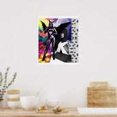Poster Sa nouvelle fête de design Memphis (Cuisine)