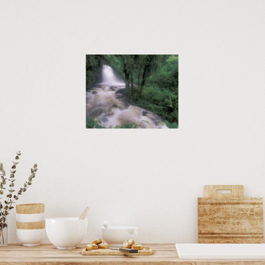 Poster SA, Pérou, S.H. Machu Picchu, Cascade et Cloud (Cuisine)