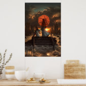 Poster Sa silhouette silencieuse (Cuisine)