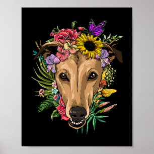 Poster Sa Tombe Yall mignonne Poodé Automne Feuilles Auto