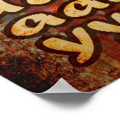 Poster Sa typographie drôle du vendredi (Coin)