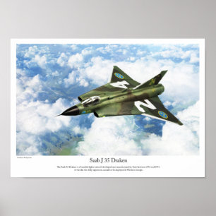 Poster Saab 35 Draken