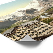 Poster Saas Fee, hôtels, Valais, Alpes de, Suisse (Coin)