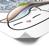Poster Saba Mackerel Sushi Cat (Coin)
