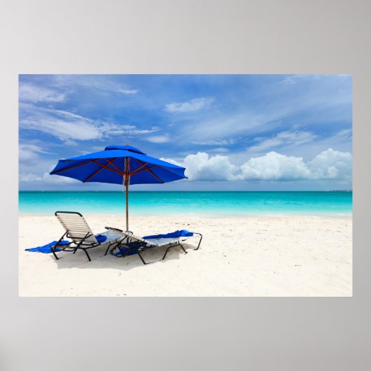 Poster Sable blanc vert (Devant)