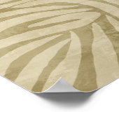 Poster Sable d'impression Zebra (Coin)