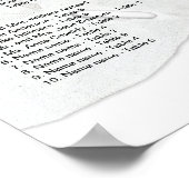 Poster Sable Dollar Réception de mariage Seating Chart Po (Coin)